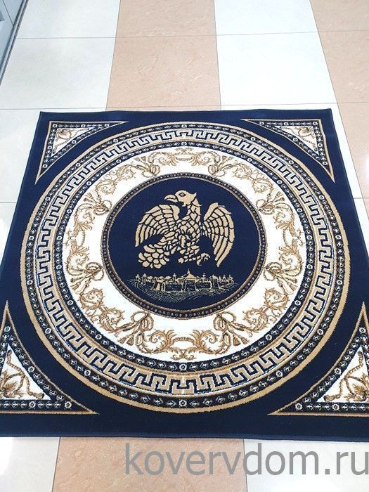 Ковер ОРЛЕЦ квадрат темно-синий 