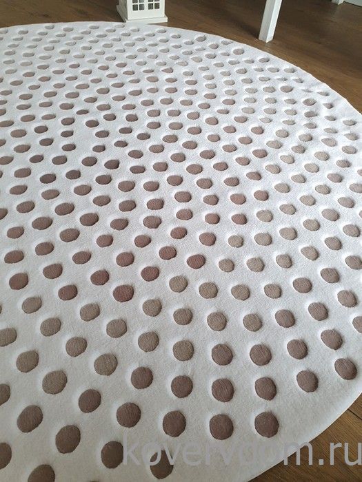 Ковер ручной работы GRADIENT BEIGE круг